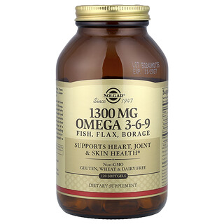 Solgar, Omega-3-6-9，120 粒软胶囊