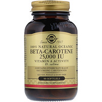 100% Natural Oceanic Beta-Carotene, 25,000 IU, 90 Softgels - изображение