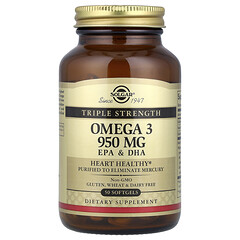 Омега-3, ЕПК і ДГК, потрійна сила, 950 мг, 50 капсул