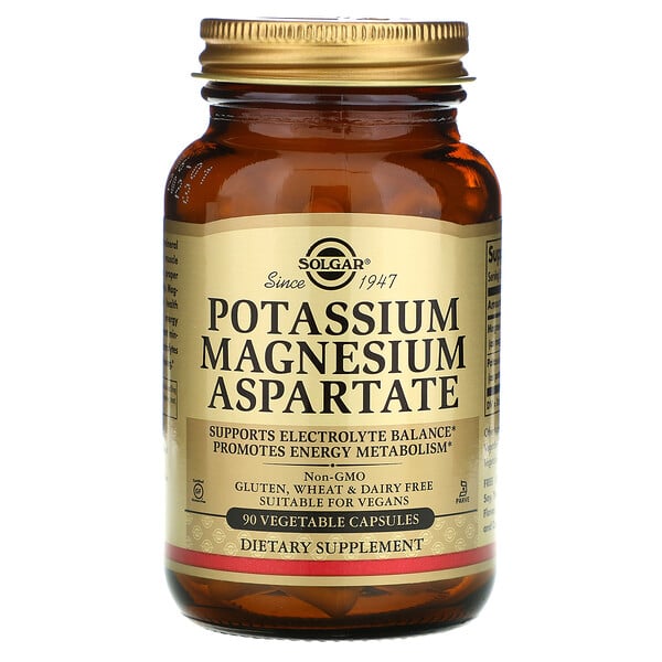 Potassium Magnesium Aspartate, 90 Vegetable Capsules
