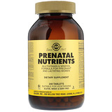 Solgar, Prenatal Nutrients, мультивитамины и мультиминералы, 240 таблеток отзывы