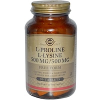 solgar proline prolina lysine 500mg lizyna lisina tabletek 90cap iherb althaea