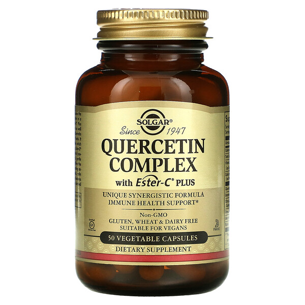 Solgar, ΠΠΎΠΌΠΏΠ»Π΅ΠΊΡ ΠΊΠ²Π΅ΡΡΠ΅ΡΠΈΠ½Π° Ρ Ester-CΒ Plus, 50Β ΡΠ°ΡΡΠΈΡΠ΅Π»ΡΠ½ΡΡ
ΠΊΠ°ΠΏΡΡΠ»