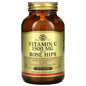 Отзывы о Солгар, Vitamin C with Rose Hips, 1,500 mg, 90 Tablets