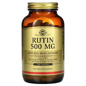Солгар, Rutin, 500 mg, 250 Tablets отзывы