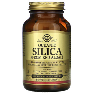 Отзывы о Солгар, Oceanic Silica From Red Algae, 100 Vegetable Capsules