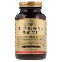 L-Tyrosine, 500mg, 100 Veg Caps - изображение