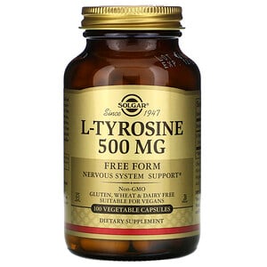 Отзывы о Солгар, L-Tyrosine, 500 mg, 100 Veggie Caps
