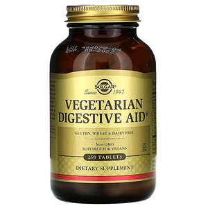 Отзывы о Солгар, Vegetarian Digestive Aid, 250 Tablets