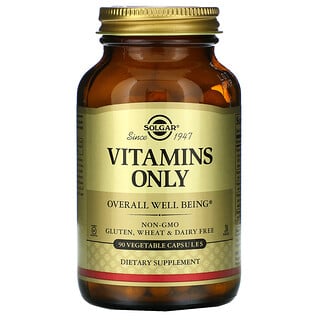 Solgar, Vitamins Only, 90 capsules végétales
