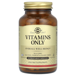 Solgar, Solo vitaminas, 90 cápsulas vegetales