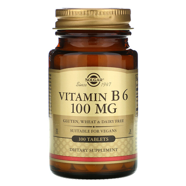 Vitamina B6, 100 mg, 100 comprimidos