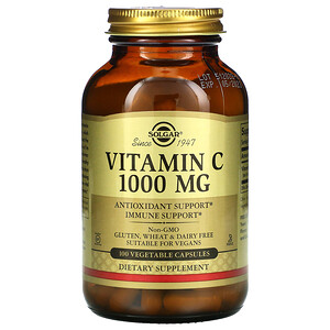 Отзывы о Солгар, Vitamin C, 1,000 mg, 100 Vegetable Capsules