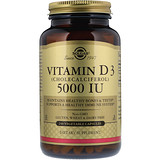 Solgar Vitamin D3 Cholecalciferol 5000 Iu 100 Softgels