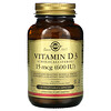 Solgar‏, Vitamin D3 (Cholecalciferol), 15 mcg (600 IU), 120 Vegetable Capsules