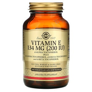 Отзывы о Солгар, Vitamin E, 134 mg (200 IU), 100 Vegetarian Softgels