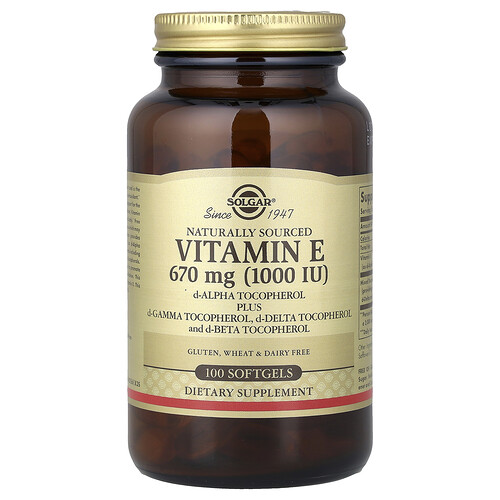 Solgar Vitamin E, 100 Softgels