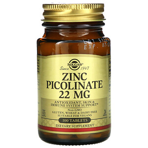 Отзывы о Солгар, Zinc Picolinate, 100 Tablets