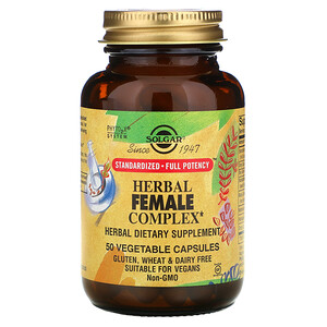Отзывы о Солгар, Herbal Female Complex, 50 Vegetable Capsules