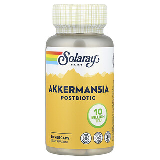 Solaray, Akkermansia Postbiotic, postbiotisches Akkermansia, 10 Milliarden TFU, 30 pflanzliche Kapseln