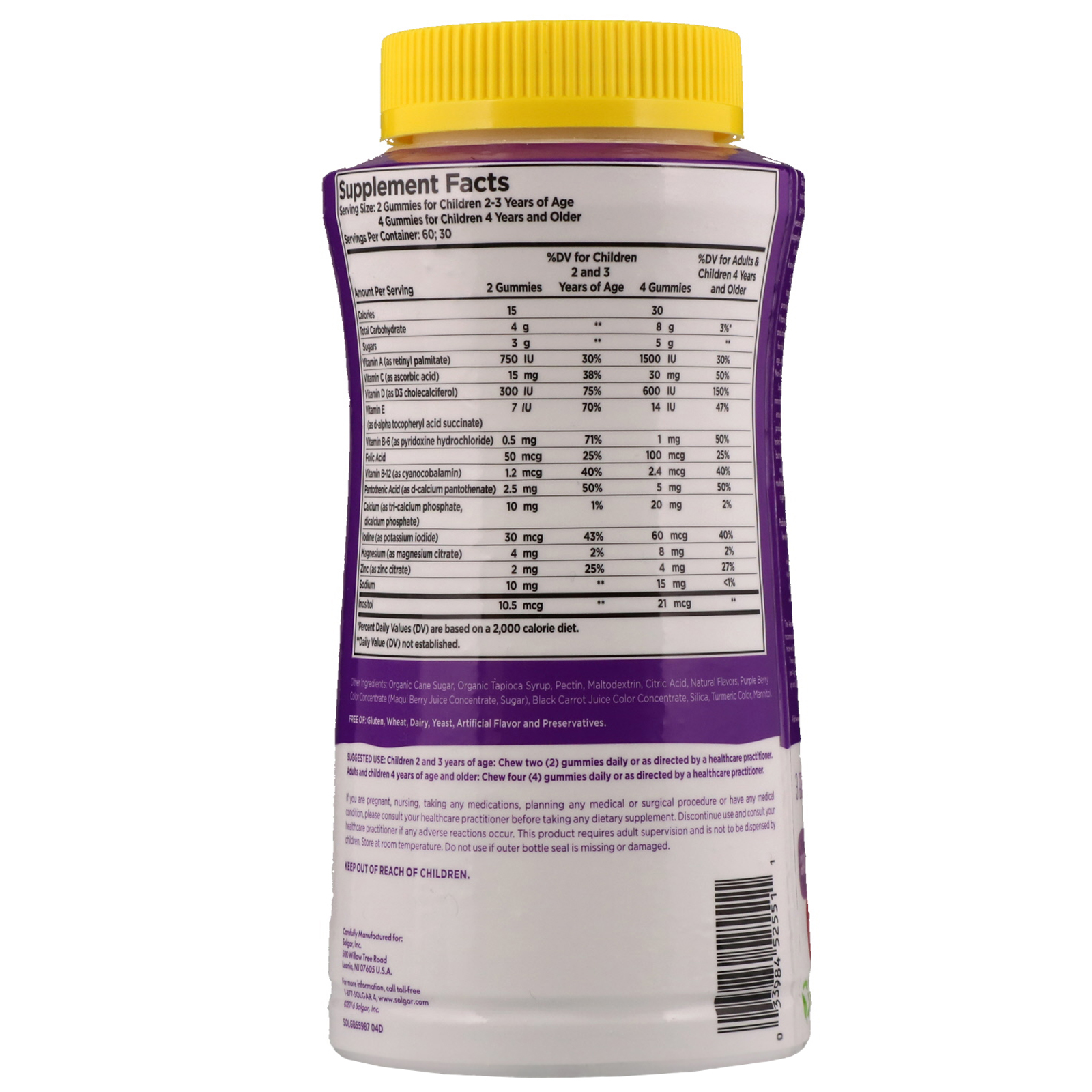 Solgar, UCubes, Children's MultiVitamin & Mineral Gummies, 120 Gummies iHerb
