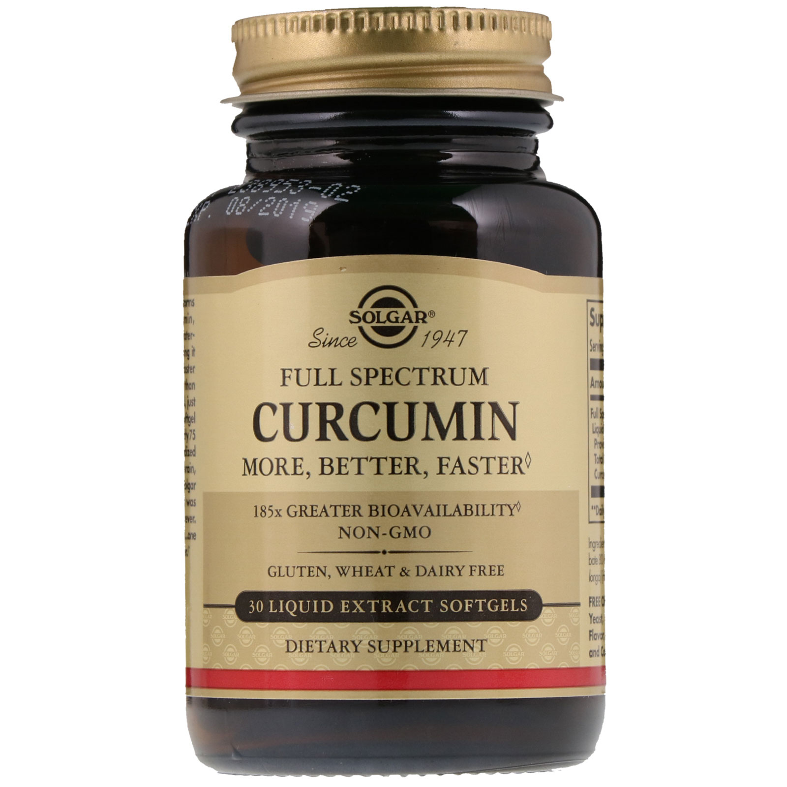 Solgar, Full Spectrum Curcumin, 30 Liquid Extract Softgels iHerb