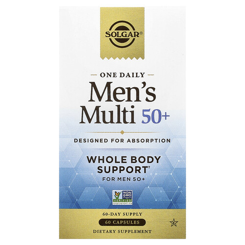 Solgar, One Daily Men's Multi 50+, Multivitamine für Männer ab 50, 60 Kapseln