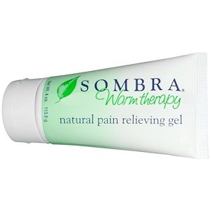 Отзывы о Сомбра Профешэнэл Терапи, Warm Therapy, Natural Pain Relieving Gel, with Easy Pop Open Lid, 4 oz Tube (113.6 g)