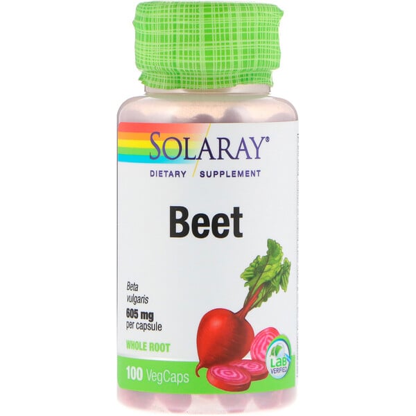 Solaray, Beet, 605 mg, 100 VegCaps