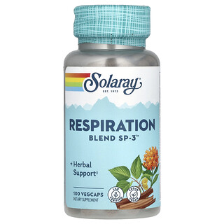 Solaray, Mélange de respiration SP-3, 100 gélules végétariennes