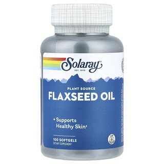 Solaray, Flaxseed Oil, 100 Softgels (1 g per Softgel)