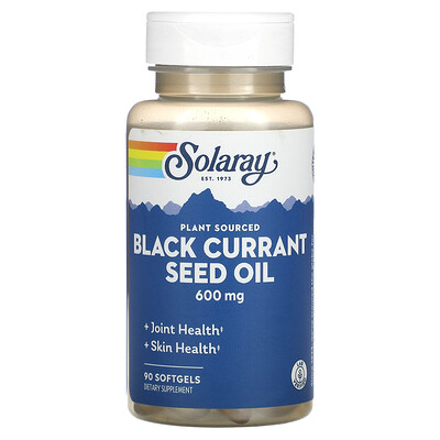 

Solaray Масло семян черной смородины, 600 мг, 90 мягких желатиновых капсул