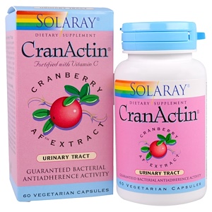 Solaray, CranActin, 60 вегетарианских капсул