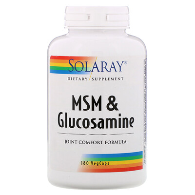 Solaray MSM & Glucosamine , 180 VegCaps