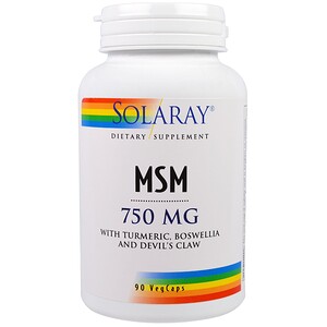 Отзывы о Соларай, MSM, 750 mg, 90 Veg Caps