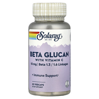 Solaray, Beta Glucan cu Vitamina C, 60 capsule vegetale