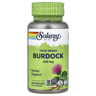 Solaray, True Herbs, Bardana, 425 mg, 100 VegCaps