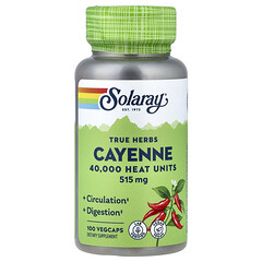 True Herbs, каєнський перець, 515 мг, 100 капсул VegCap