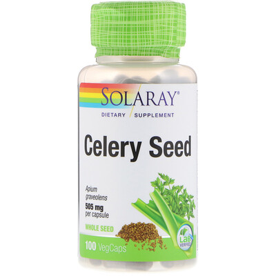 Solaray Семена сельдерея, 505 мг, 100 растительных капсул