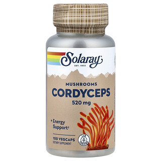 Solaray, Cordyceps gomba, 520 mg, 100 VegCaps