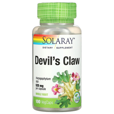Solaray Devil's Claw, 525 mg, 100 VegCaps