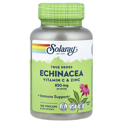 True Herbs, ехінацея, вітамін C і цинк, 100 капсул VegCap