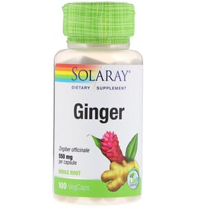 Solaray, Ginger, 550 mg, 100 VegCaps