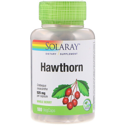 

Hawthorn, 525 mg, 180 VegCaps
