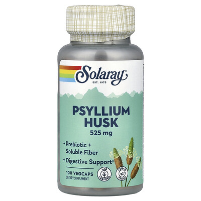 Product Image for Solaray, Psyllium Husk, 525 mg , 100 VegCaps