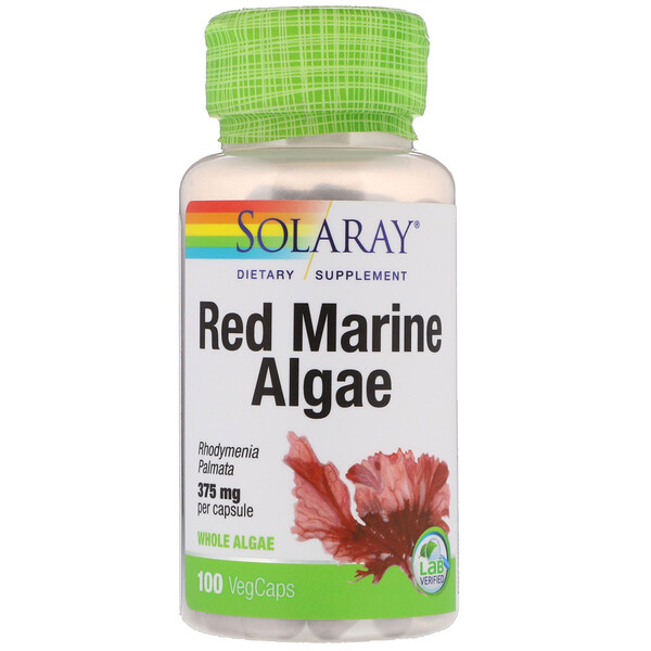 Solaray‏, Red Marine Algae, 375 mg, 100 VegCaps