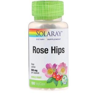 Solaray, Rose Hips, 550 mg, 100 VegCaps
