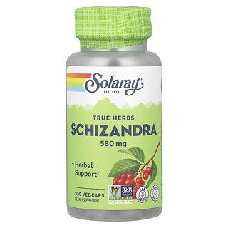 Solaray‏, True Herbs, שכיזנדרה, 580 מ"ג, 100 VegCaps