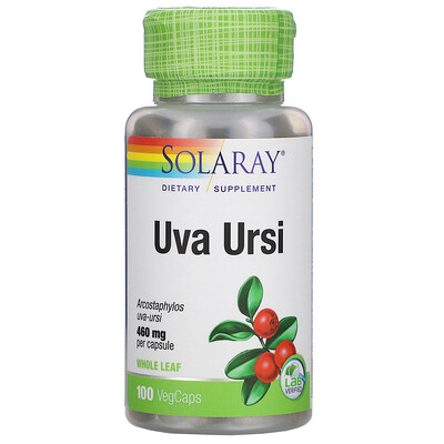 Solaray Uva Ursi, 460 mg, 100 VegCaps