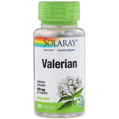 Solaray Valerian, 100 VegCaps
